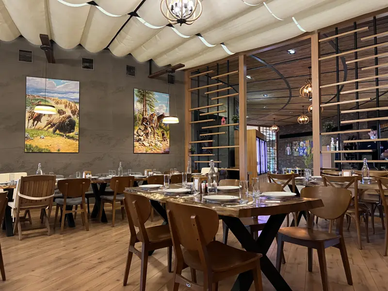 The dining room